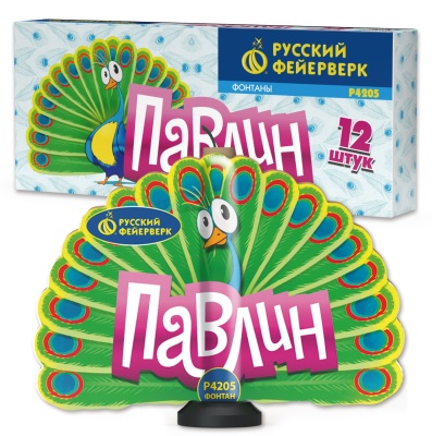 Павлин F Пиротехнический фонтан купить в Иваново | ivanovo.salutsklad.ru